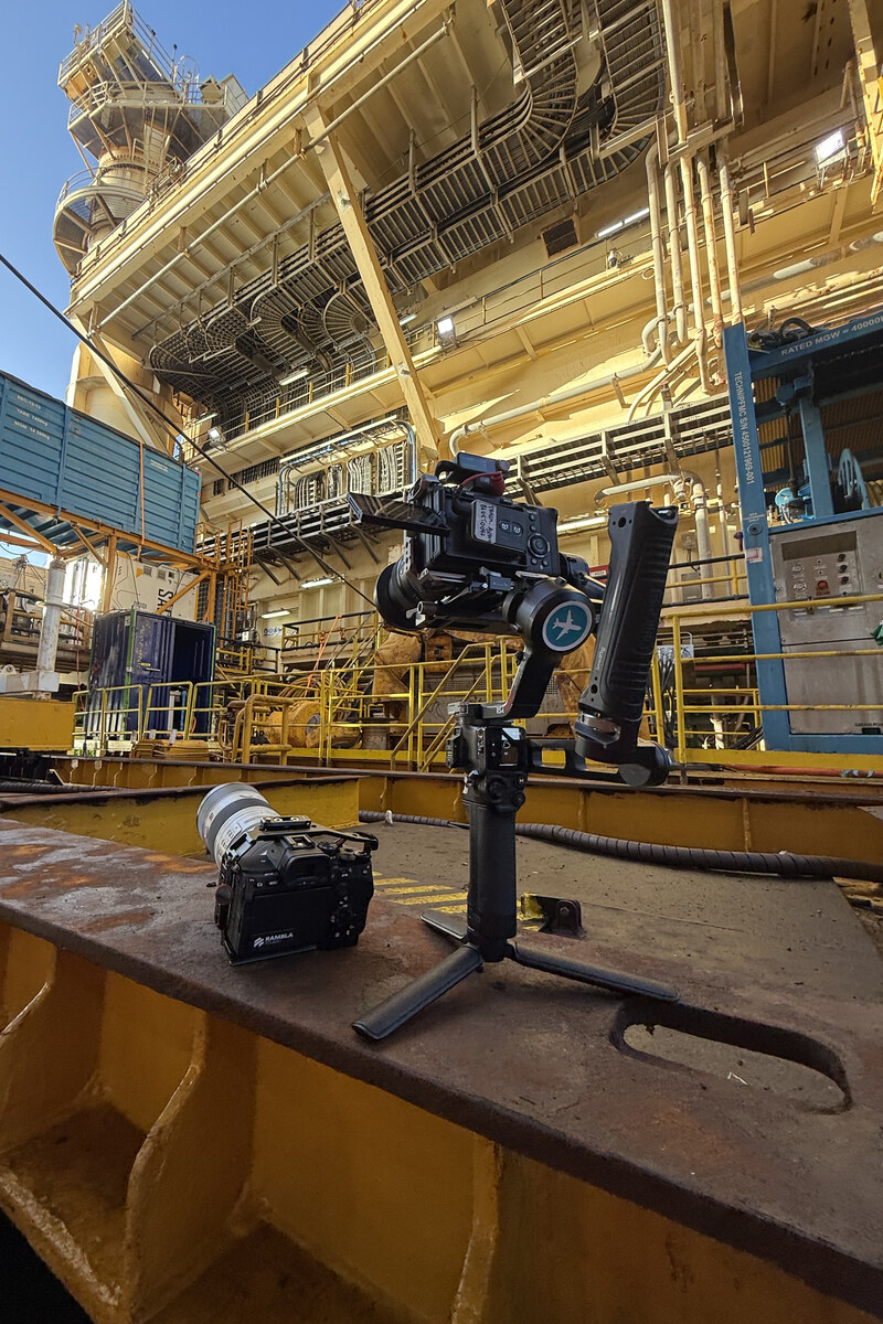 Gimbal su piattaforma offshore